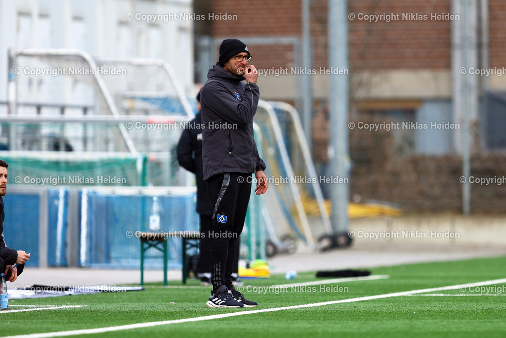 NH_Teutonia05_HamburgerSVU21_RegionalligaNord_23022025 | Soner Uysal (Trainer, Hamburger SV U21)Fußball I Herren I Regionalliga Nord I Saison 2024-2025 I 23. Spieltag I Teutonia 05 - Hamburger SV U21 I 23.02.2025 I Stadion Hoheluft