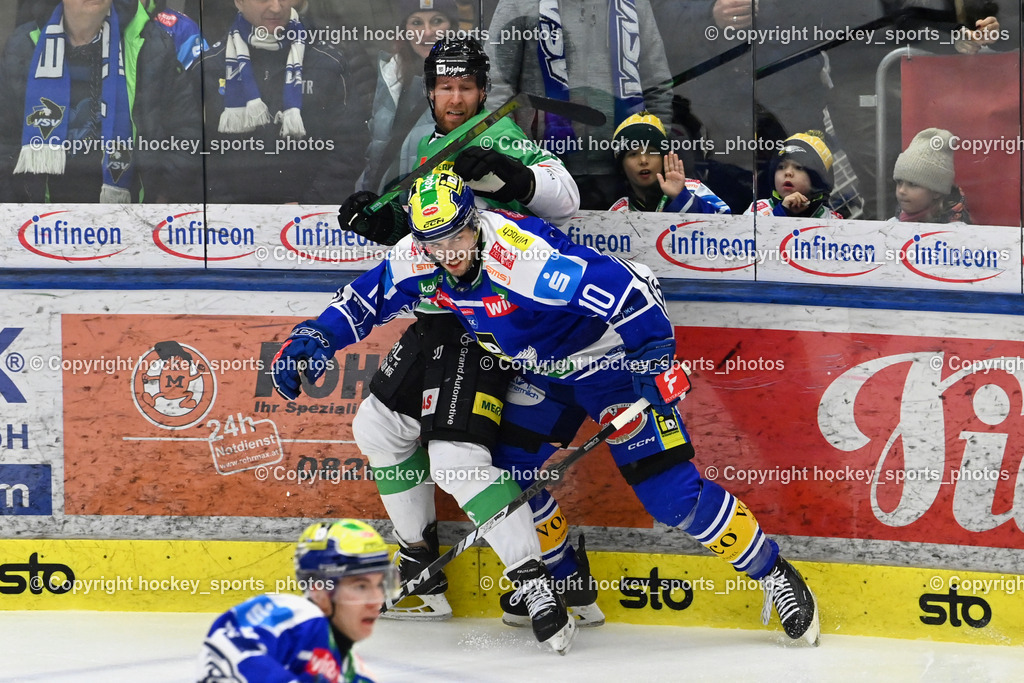 EC IDM WÄRMEPUMPEN VSV vs. Olimpija Ljubljana | #10 Thomas Vallant EC VSV, #55 Robert Sabolic Olimpija Ljubljana, EC IDM WÄRMEPUMPEN VSV vs. Olimpija Ljubljana, EC IDM WÄRMEPUMPEN VSV vs. Olimpija Ljubljana am 01.02.2026 in Villach (Stadthalle Villach), Austria, (Photo by Bernd Stefan)