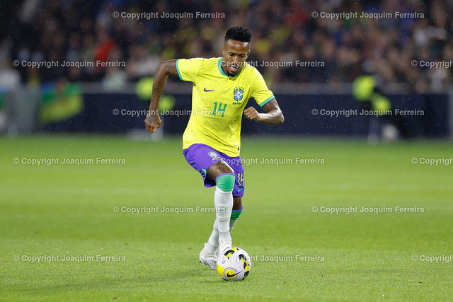 220923bravsgha_0223 | Frankreich Le Havre, 23.09.2022 xabx Nationalteams Freundschaftsspiel Brasilien – Ghana v.l.,Eder Militao (Brazil) FREISTELLER - Realisiert mit Pictrs.com