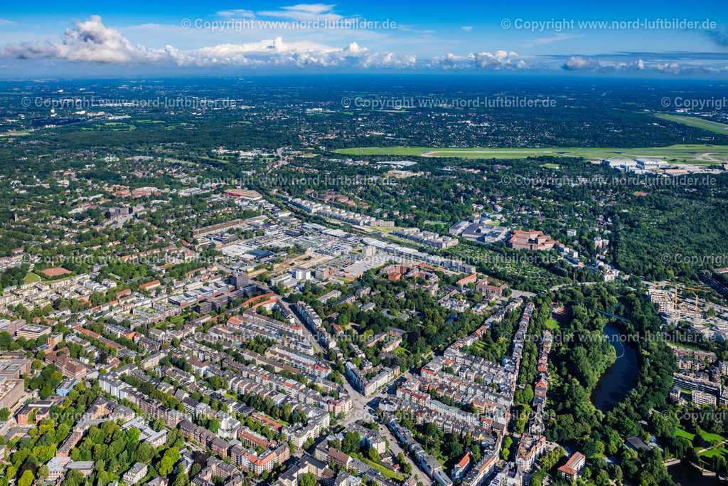 Hamburg_Nedderfeld_Gewerbegebiet_ELS_0785050823 | HAMBURG 09.08.2023 Gewerbegebiet und Firmenansiedlung " Automeile Nedderfeld " in Hamburg, Deutschland. // Industrial estate and company settlement " Automeile Nedderfeld " in Hamburg, Germany. Foto: Martin Elsen