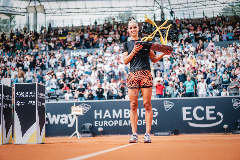 Sportart | Geschlecht | Saison 2022/2023 | Liga | Team1 vs. Team2 | TT.MM.JJJJ | Die Gewinnerin des Turniers Arantxa Rus (NED)