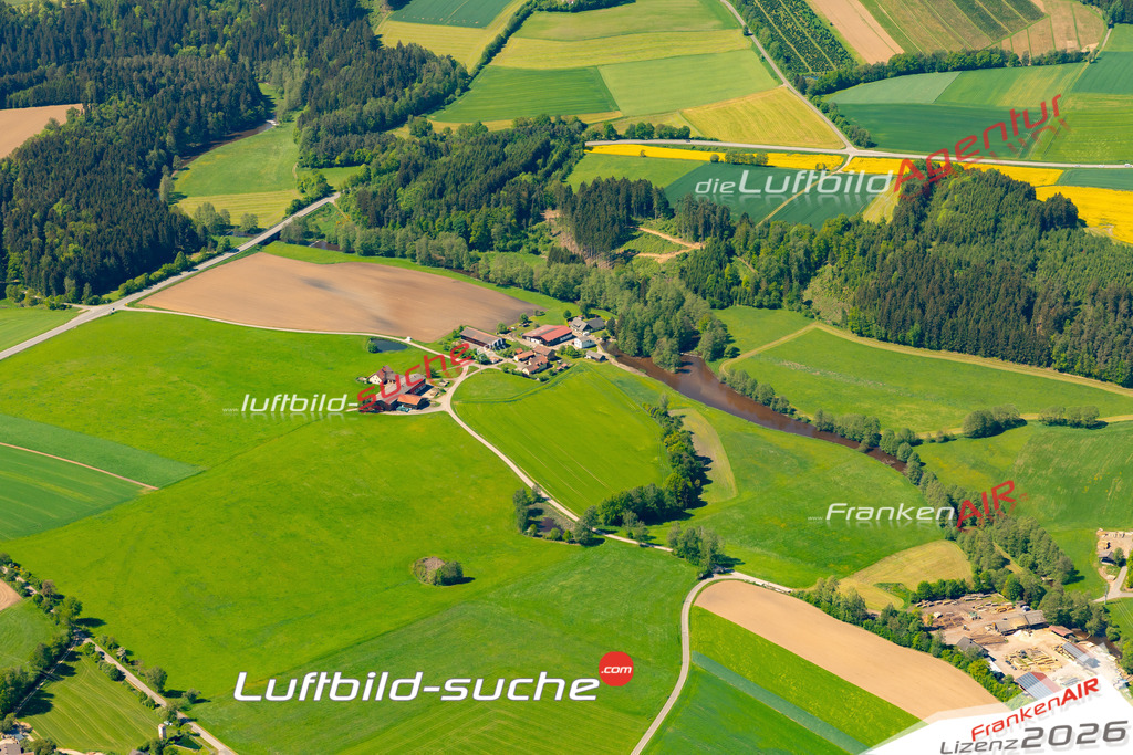 Das Luftbild zeigt : Fischerhammer Tännesberg - Die Luftaufnahme wurde 2024 vom UL-Flugzeug aus erstellt ( keine Drohne ) - Hochauflösende Luftaufnahme - Für grossformatige Ausdrucke geeignet. Die Geschenkidee !Mit Lizenz und Bildrechte bestellbar
