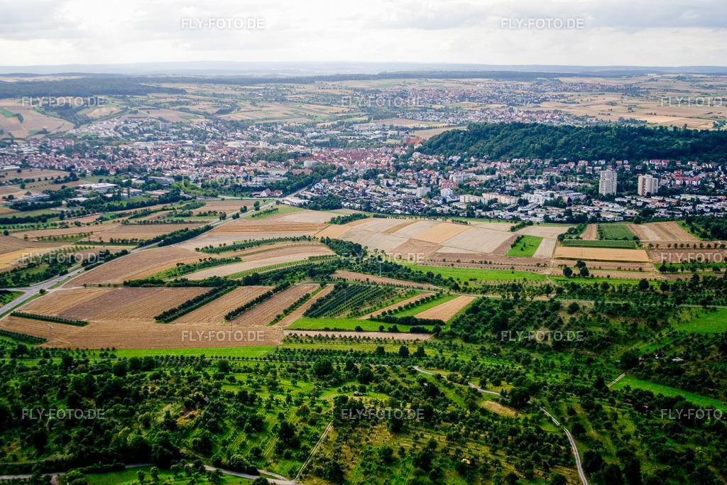 Ortsansicht von Südosten | Luftbild: Ortsansicht von Südosten in Herrenberg im Bundesland Baden-Württemberg in Deutschland. Foto: IMG_12208.jpg vom 02.08.2008 durch Werner Riehm/FLY-FOTO.de - Realisiert mit Pictrs.com