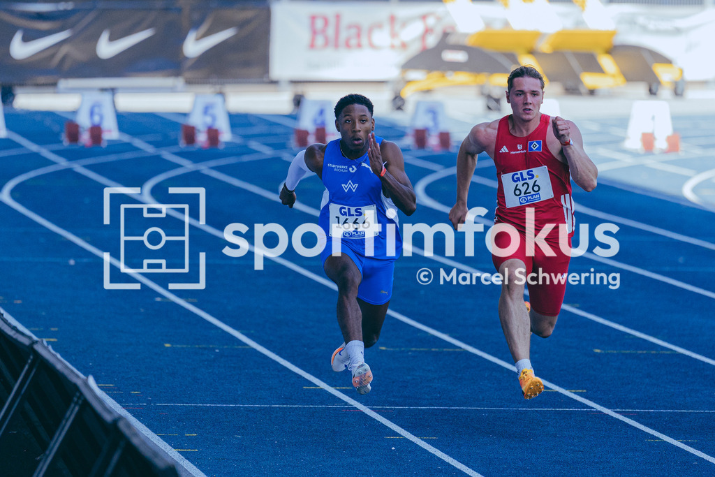 Deutsche Meisterschaften U20 / U16 2026 | Alvin Mawumba, TV Wattenscheid 01, 1666, 100-Meter-Lauf, Deutsche Meisterschaften der U20 &amp; U16 2026, Lohrheidestadion Bochum-Wattenscheid, 11.07.2026. Foto: Marcel Schwering / sportimfokus - Realisiert mit Pictrs.com