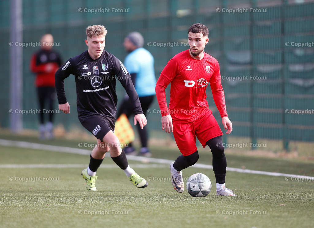 A_LUI_01022025_22 | SPORT FUSSBALL TESTSPIEL ASKOE OEDT 1B-UFC HAMA TRUCKS ROHRBACH-BERG 01.02.2025IM BILD :ALBI MUHAREMI      (OEDT1B) UND (ROHRBACH) FOTO:FOTOLUI