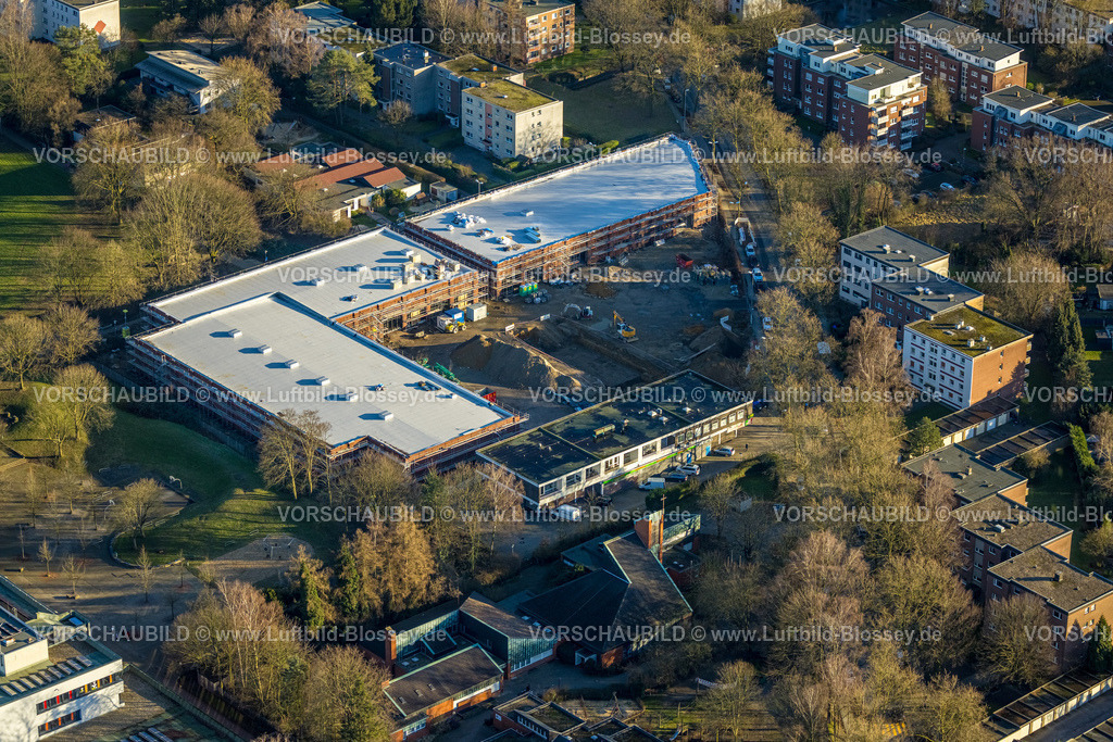 Gladbeck240107939 | Luftbild, Baustelle mit Neubau Geschäftszentrum Rentfort-Nord,  Rentfort, Gladbeck, Ruhrgebiet, Nordrhein-Westfalen, Deutschland