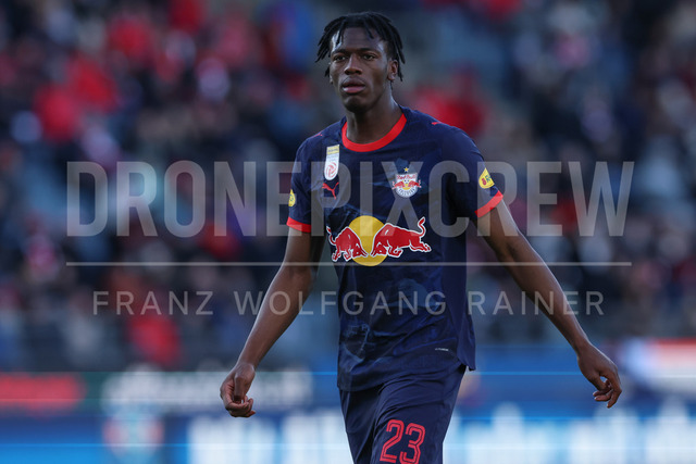 Grazer AK 1902 vs FC Red Bull Salzburg – Austrian Bundesliga | Graz, Austria, 15.Feb.26 - SOCCER - ADMIRAL Bundesliga, Grazer AK 1902 vs FC Red Bull Salzburg. The image shows Joane Gadou (Red Bull Salzburg).