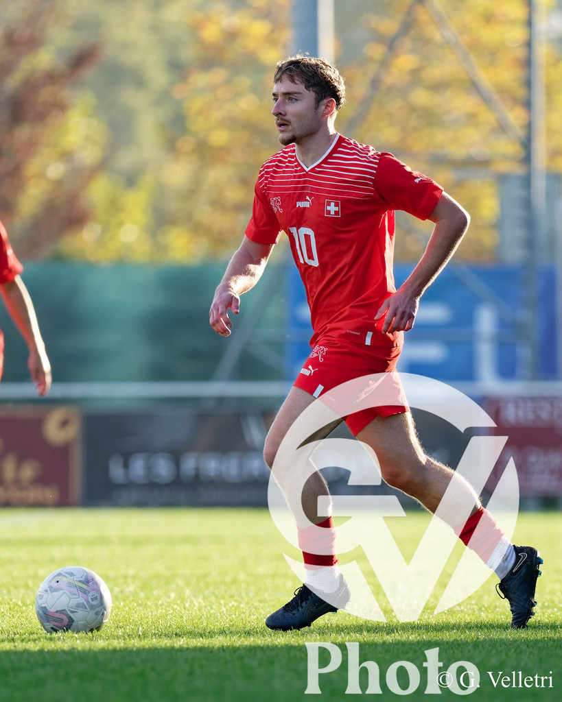 UEFA Region's Cup - Vaud v Munster | Cedric Mast (10 Vaud) in action (close up) during the UEFA Region's Cup game between Vaud and Munster at Centre Sportif de Colovray in Nyon, Switzerland 