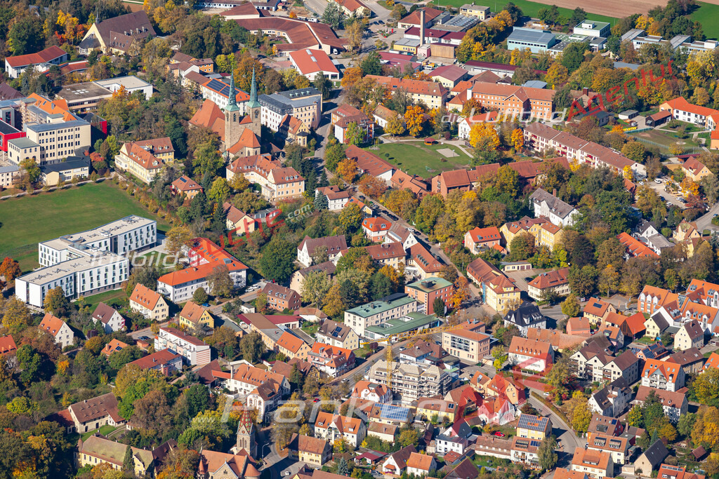 aktuelles Luftbild von  Neuendettelsau - Luftaufnahme wurde 2019 von https://frankenair.de mittels Flugzeug (keine Drohne) erstellt.