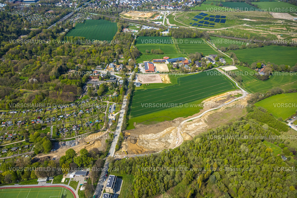 Bochum230403913 | Luftbild, Baugelände Havkenscheider Straße, Wohnquartier Projekt Ostpark-Neues Wohnen, Laer, Bochum, Ruhrgebiet, Nordrhein-Westfalen, Deutschland