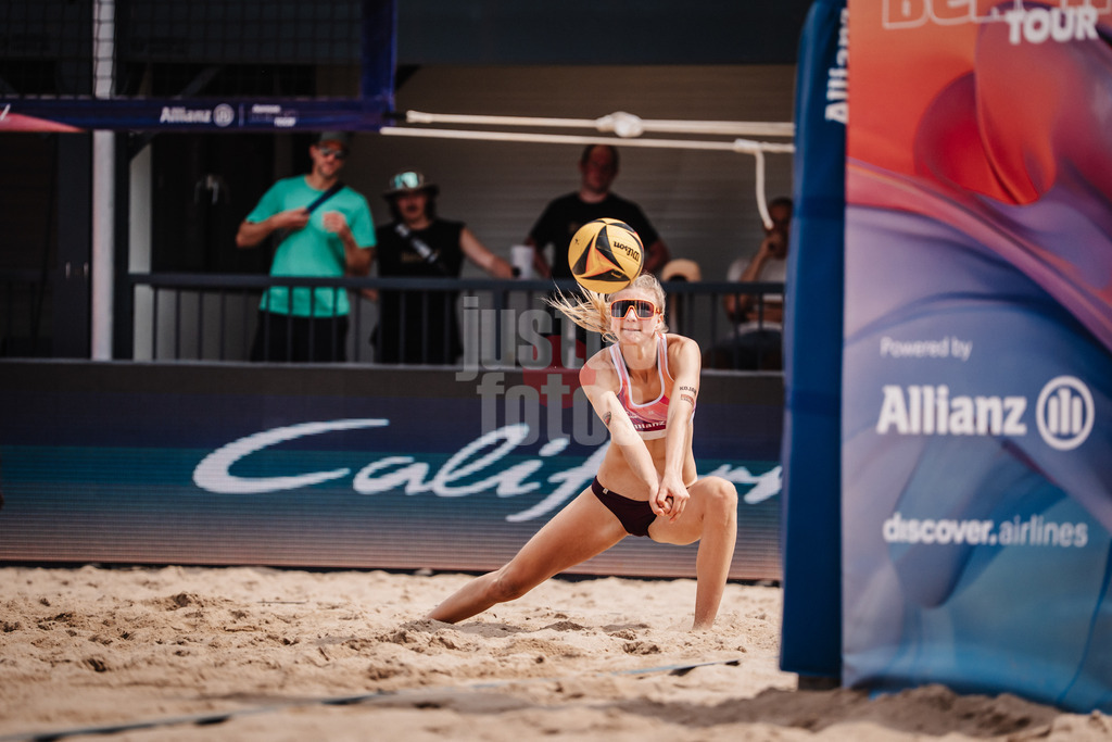 Beachvolleyball | Männer | Allianz German Beach Tour 2025 | Tourstop Hamburg | 31.05.2025 | Nele Barber nimmt den Ball an