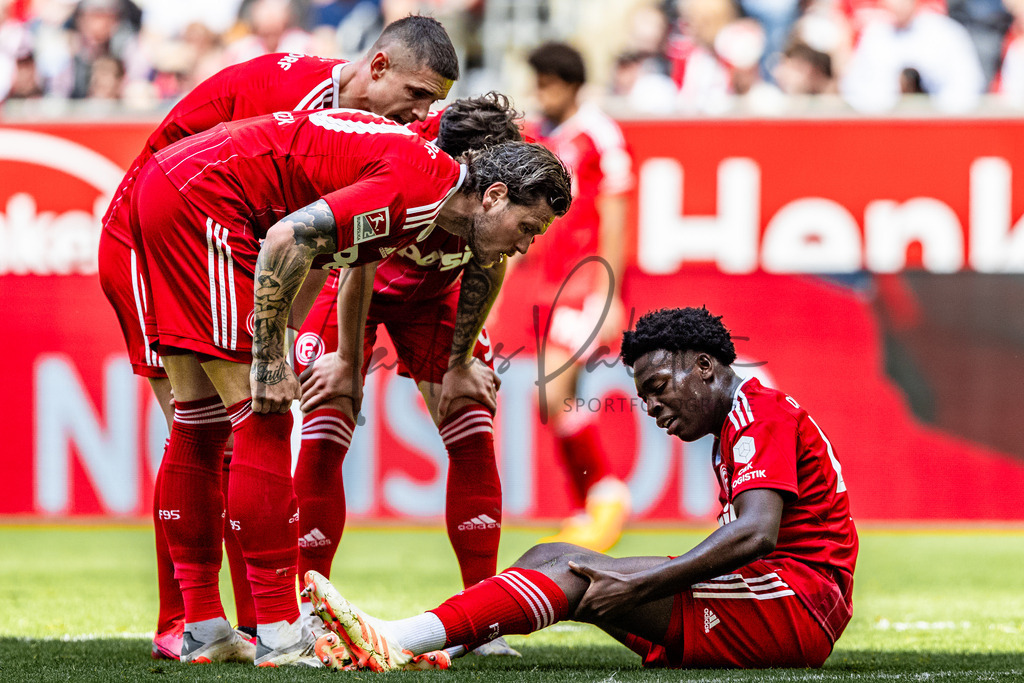 Fortuna Düsseldorf vs. Karlsruher SC | Düsseldorf, 30.04.2023: 2. Bundesliga, 30. Spieltag, Fortuna Düsseldorf gegen Karlsruher SC in der Merkur Arena in Düsseldorf. Foto: sportfotografie.ms | Markus Paletta - Realisiert mit Pictrs.com