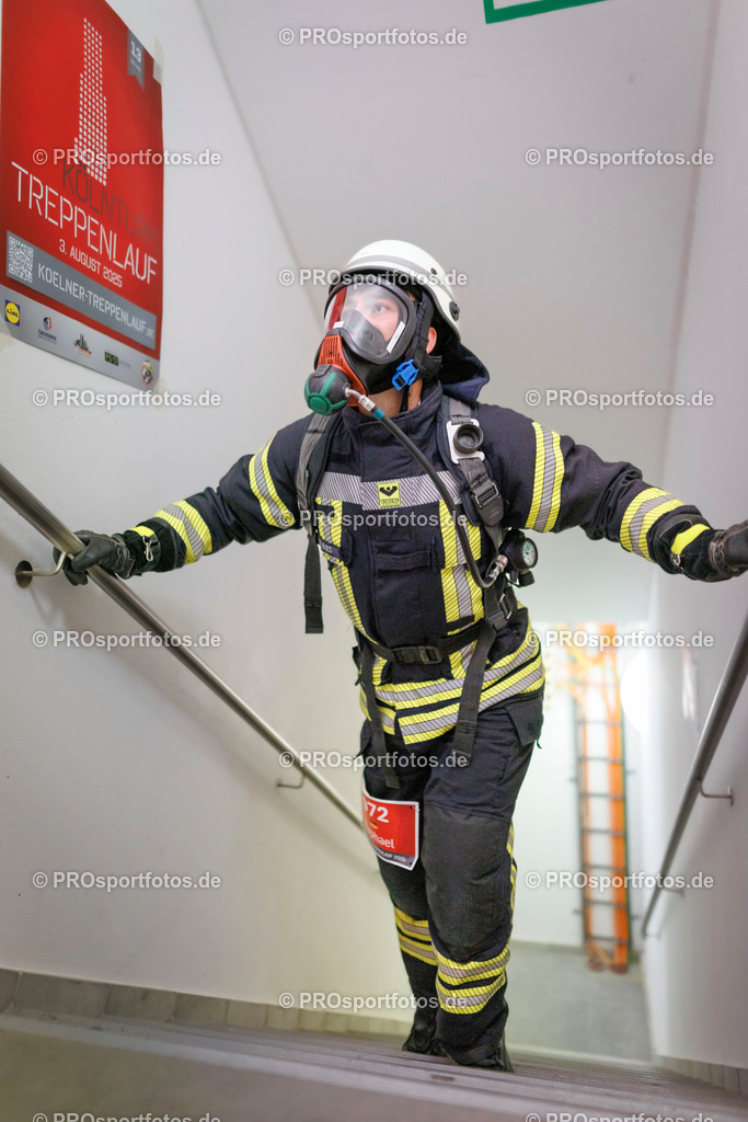 KölnTurm Treppenlauf; Köln, 03.08.2025 | Impressionen vom KölnTurm Treppenlauf am 03.08.2025 in Köln (Nordrhein-Westfalen). 