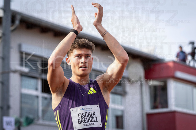 61. Internationales Pfingstsportfest; Rehlingen-Siersburg, 24.05.2026 | REHLINGEN , GERMANY - MAY 24:  Owe Fischer-Breiholz (GER/Königsteiner LV) takes the win over 400m hurdles during the 61. Internationales Pfingstsportfest on 24.05.2026 at the  Bungertstadion in Rehlingen-Siersburg (Saarland / Deutschland).