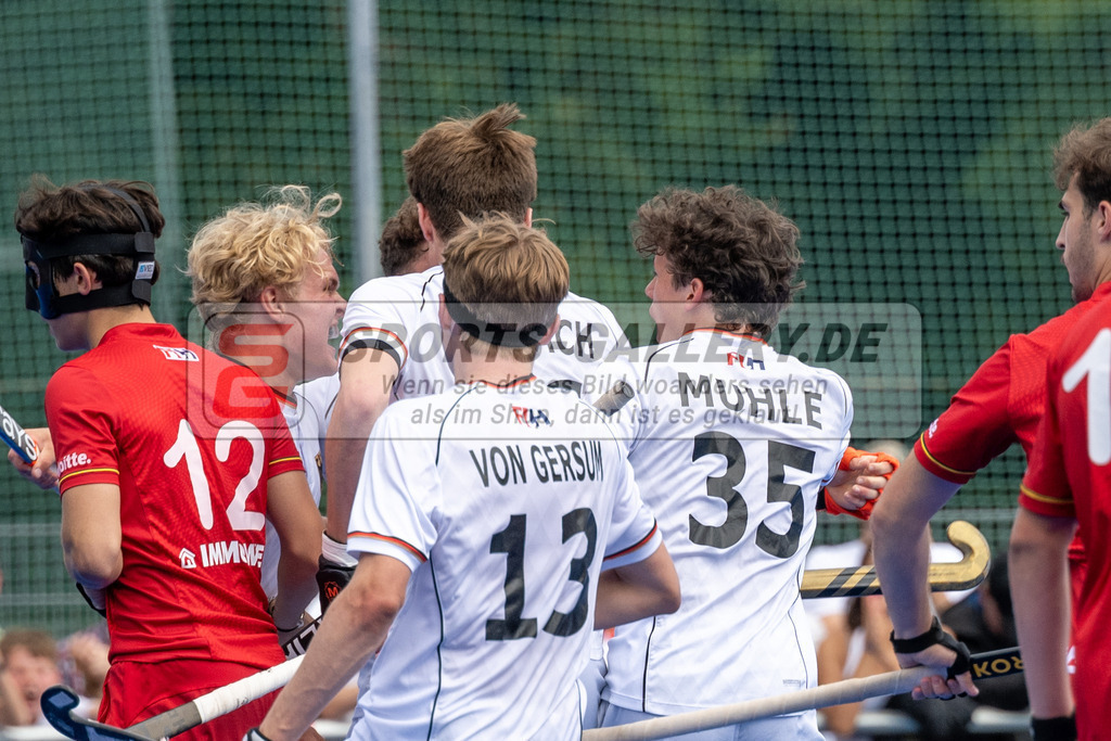 SFE_20230716_0386 | EuroHockey EM U18 Boys Final Belgium vs Germany am 16.07.2023 in Krefeld (Gerd-Wellen-Hockeyanlage), Photo: Stephan Fehrmann 2023 (Sports-Gallery)