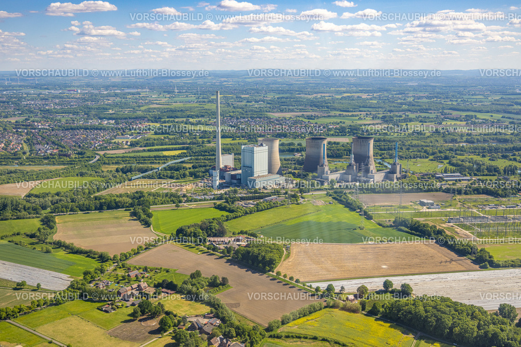 Hamm250504265 | Luftbild, RWE Generation SE Kraftwerk Gersteinwerk, Fernsicht, Bockum-Hövel, Hamm, Ruhrgebiet, Nordrhein-Westfalen, Deutschland