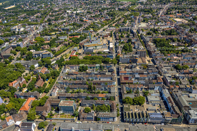 Oberhausen230705265 | Luftbild, Wohnsiedlung zwischwn Christian-Steger-Straße und Helmholtzstraße, Innenstadt, Oberhausen, Ruhrgebiet, Nordrhein-Westfalen, Deutschland