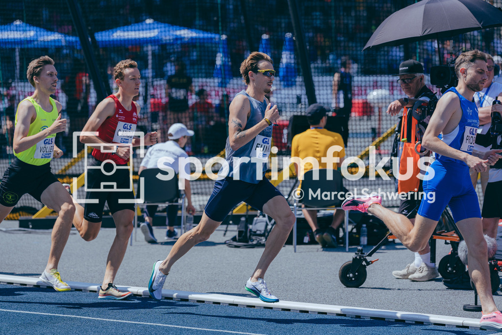 Deutsche Meisterschaften der Frauen und Männer 2026 | Lasse Funck, Athletics Team Karben, 1500-Meter-Lauf, Halbfinale, Deutsche Meisterschaften der Frauen und Männer 2026, Lohrheidestadion Bochum-Wattenscheid, 25.07.2026. Foto: Marcel Schwering / sportimfokus - Realisiert mit Pictrs.com