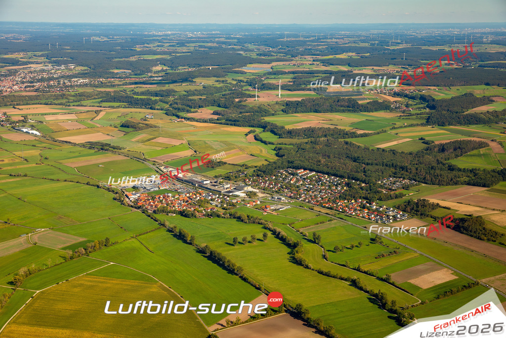 Das Luftbild zeigt :  Dietersheim - Die Luftaufnahme wurde 2023 vom UL-Flugzeug aus erstellt ( keine Drohne ) - Hochauflösende Luftaufnahme - Für grossformatige Ausdrucke geeignet. Die Geschenkidee !Mit Lizenz und Bildrechte bestellbar