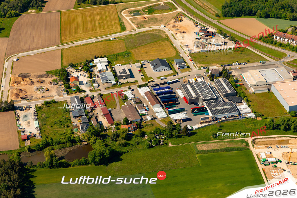 Das Luftbild zeigt : Eckersmühlen Roth - Die Luftaufnahme wurde 2024 vom UL-Flugzeug aus erstellt ( keine Drohne ) - Hochauflösende Luftaufnahme - Für grossformatige Ausdrucke geeignet. Die Geschenkidee !Mit Lizenz und Bildrechte bestellbar