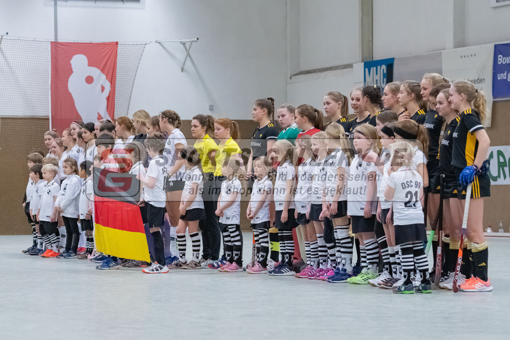 HK_20230226_105257 | Deutsche Meisterschaft WU16 Finale / Ehrungen Harvestehuder THC - 1. Hanauer THC am 26.2.2023 DSC 99, Düsseldorf ,
