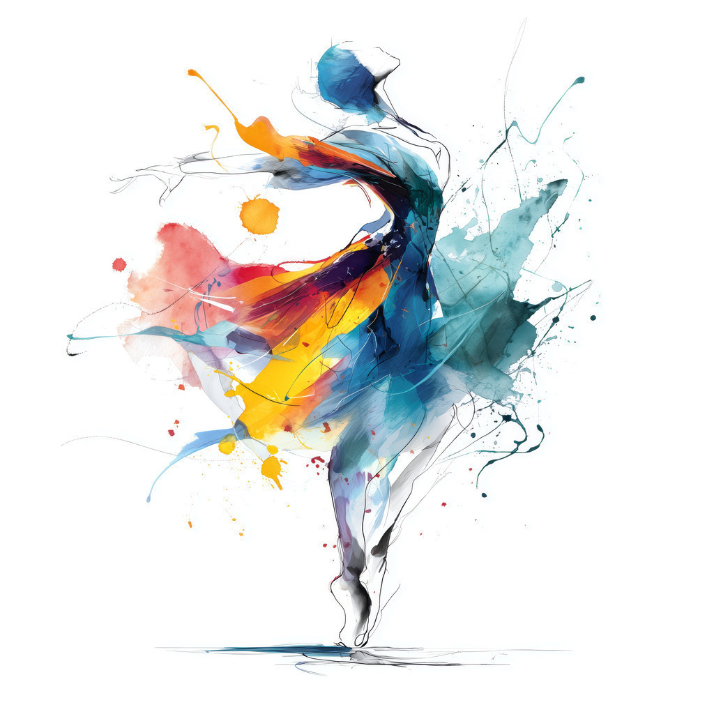 2510008 - Balletttänzerin | Ballett-Motiv im Stil eines Aquarellgemäldes als hochwertiger Kunstdruck. Wähle Ausführung und Format direkt über "Bestellen".