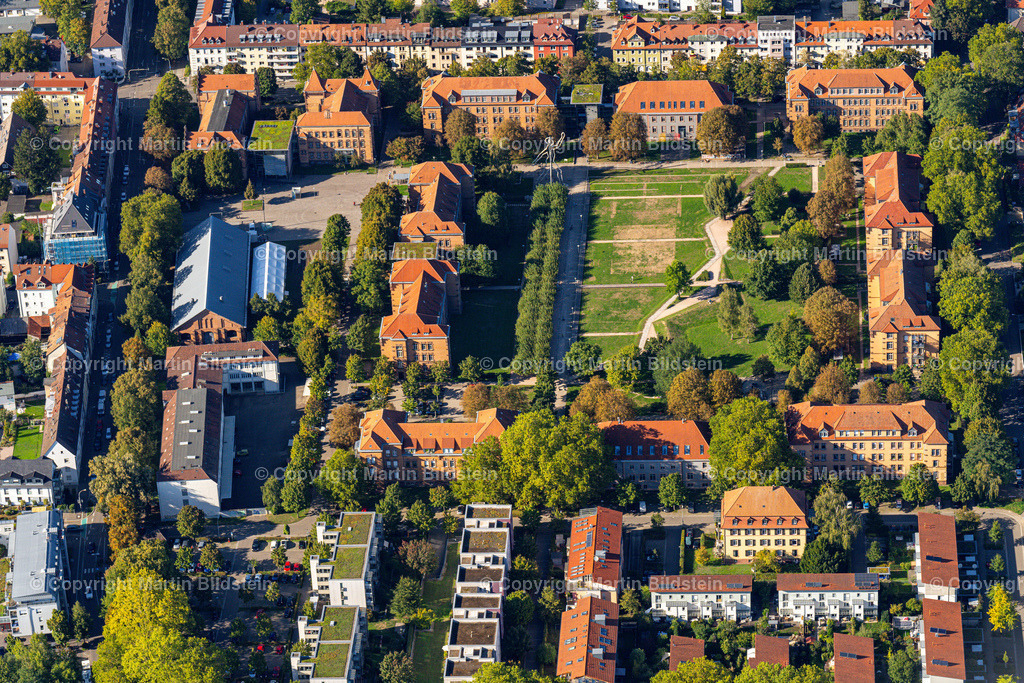 Offenburg Ortenau Ortenaukreis Platz der Verfassungsfreunde  | Offenburg Ortenau Baden, Deutschland , Luftbild, Luftaufnahme, 
Stadtansichten 