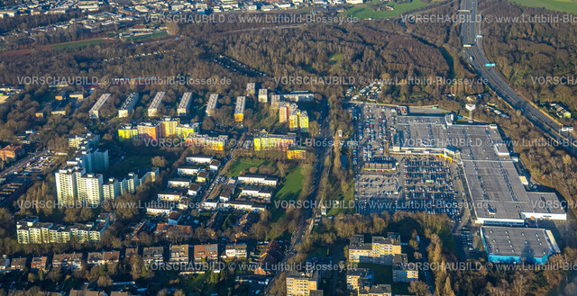 Duisburg241202751 | Luftbild, Hochhaus Wohnsiedlung Städtesiedlung mit Wiesbadener Straße, Mercator Center Duisburg Einkaufszentrum, Obermeiderich, Duisburg, Ruhrgebiet, Nordrhein-Westfalen, Deutschland