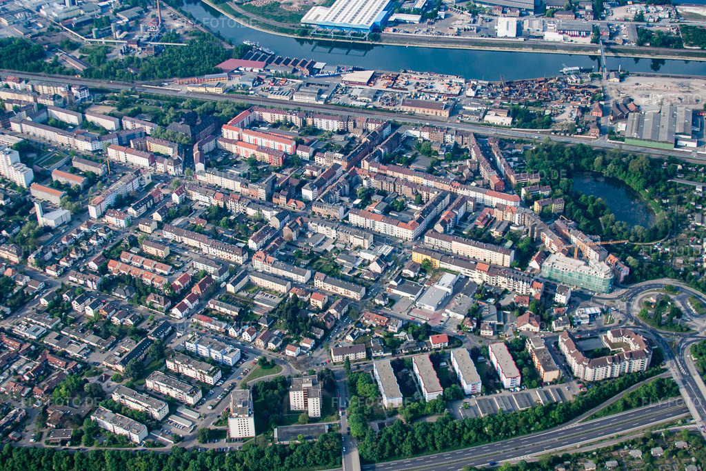 Luftbild: Relaisstr im Ortsteil Rheinau in Mannheim im Bundesland Baden-Württemberg in Deutschland. Foto: IMG_40558.jpg vom 24.04.2011 durch Werner Riehm/FLY-FOTO.de