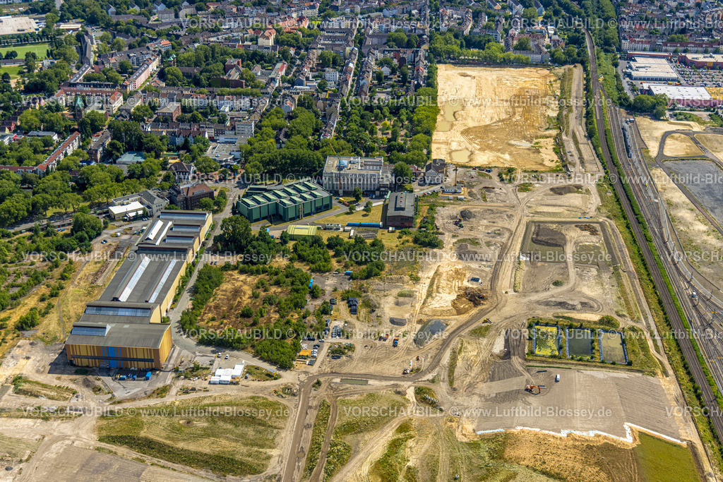 Dortmund230700027 | Luftbild, Gewerbegebiet Westfalenhütte, Borsigplatz, Dortmund, Ruhrgebiet, Nordrhein-Westfalen, Deutschland