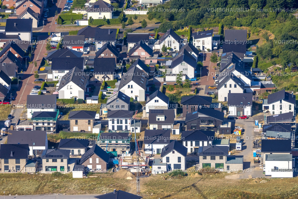 Hamm220700092 | Luftbild, Baustelle mit Neubaugebiet Heimshof Ost am Sachsenring, Heessen, Hamm, Ruhrgebiet, Nordrhein-Westfalen, Deutschland