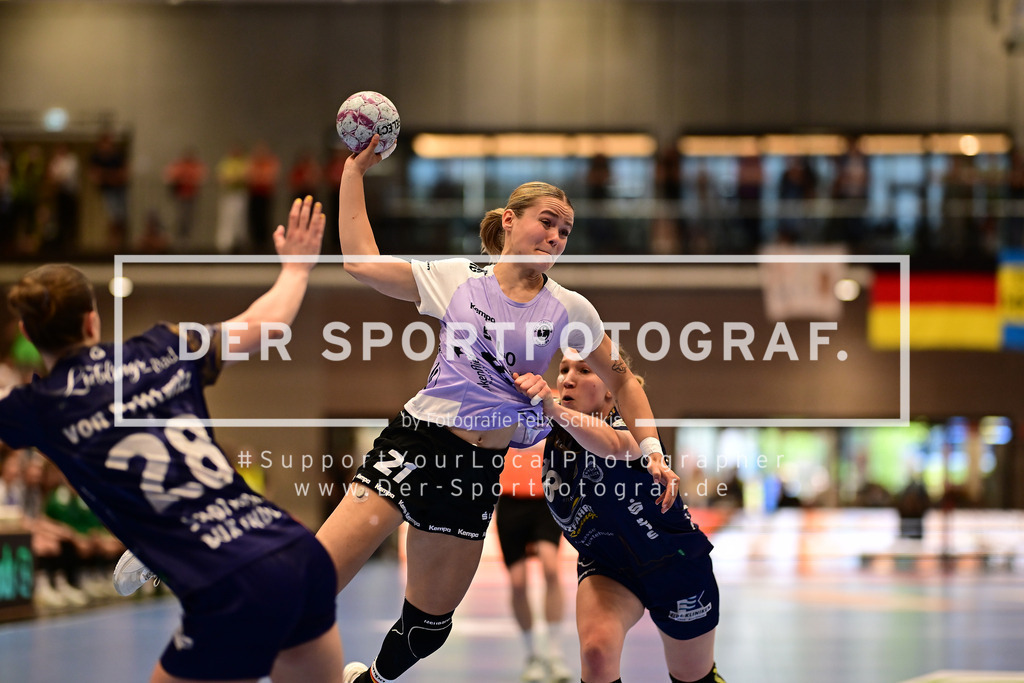 Handball I Frauen I Saison 2025-2026 I Play-Offs 5-11 I 3. Spieltag I Buxtehuder SV - VfL Oldenburg I 176253 | Wurf Joanna Granicka (21, VfL Oldenburg) - Realisiert mit Pictrs.com