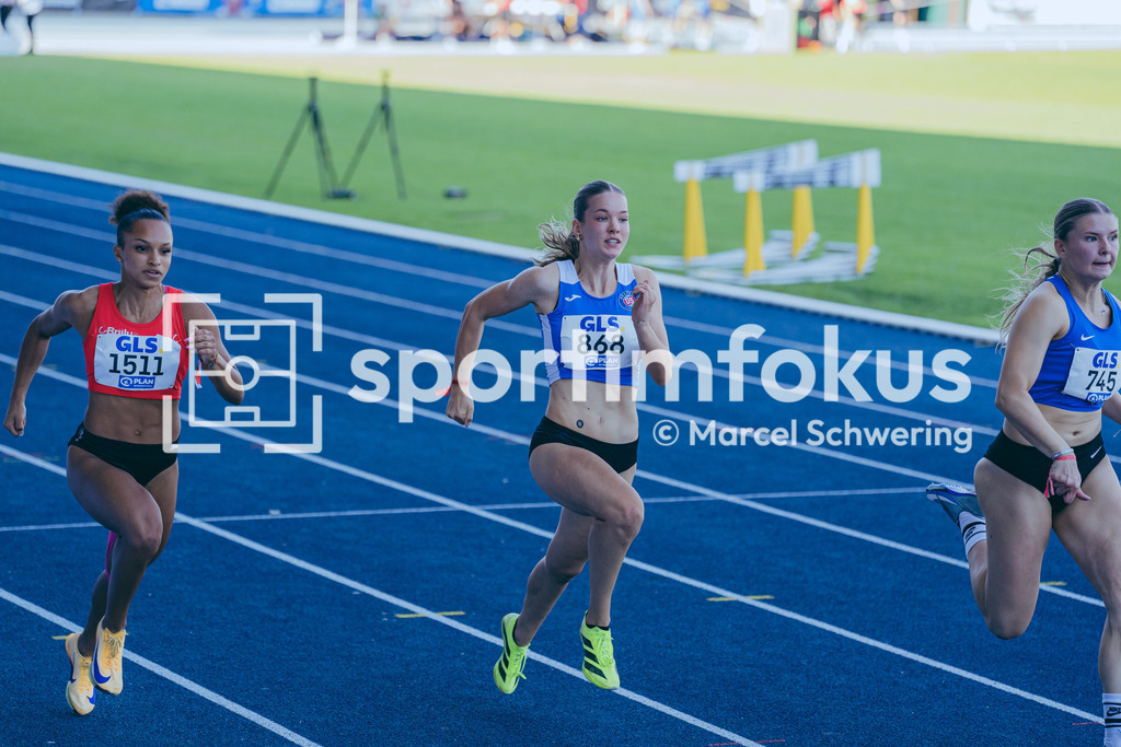 Deutsche Meisterschaften U20 / U16 2026 | Imke Martini, Sportclub Krefeld 1905, 868, 100-Meter-Lauf, Halbfinale, Deutsche Meisterschaften der U20 &amp; U16 2026, Lohrheidestadion Bochum-Wattenscheid, 11.07.2026. Foto: Marcel Schwering / sportimfokus - Realisiert mit Pictrs.com
