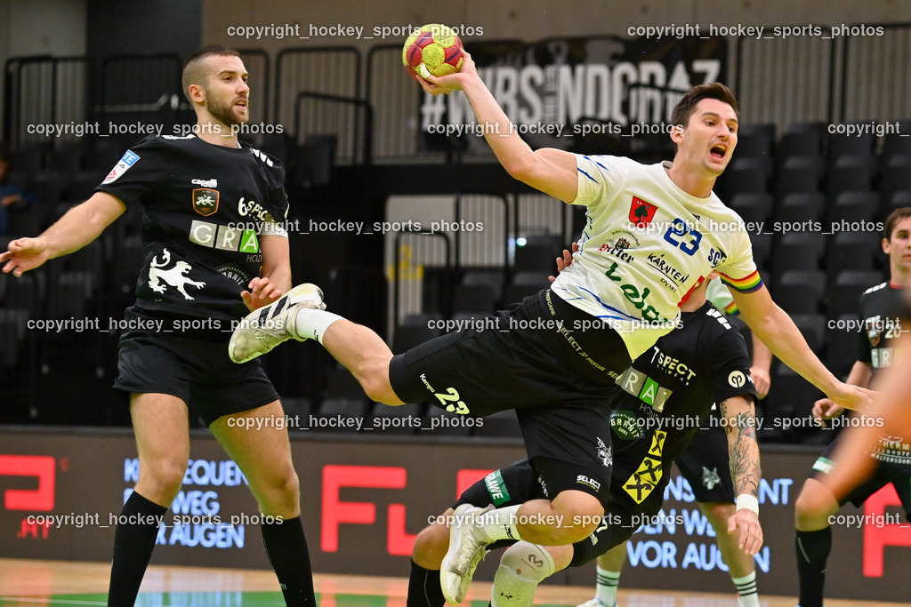 HSG Holding Graz vs. SC Ferlach 16.9.2022 | #23 KOCBEK Jure, #6 PISARIC Djordje