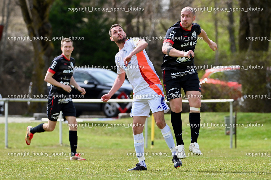 SV Rothenthurn vs. FC Dölsach | #69 Andreas Kampitsch SV Rothenthurn, #17 Sandro Hils FC Dölsach, SV Rothenthurn vs. FC Dölsach, SV Rothenthurn vs. FC Dölsach am 04.04.2026 in Rothenthurn (Sportplatz Rothenthurn), Austria, (Photo by Bernd Stefan)