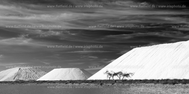 Salzhalden von Aigunes in sw | Salzhalden von Aigunes Mortes in der Camargue in sw