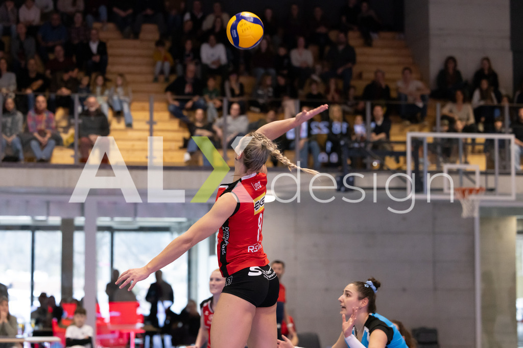Volleyball I Frauen I Saison 2025-2026 I Volleyball NLA | Women I 1/4 Finals I  BIWI VFM - VC Kanti Schaffhausen I 01.03.2026 | 8 Lina-Marie Lieb (DE) (VC Kanti Schaffhausen) – Aussen - Realisiert mit Pictrs.com