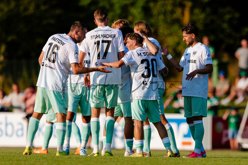 Testspiel, Saison 2026/27: SC Preußen Münster - Kickers Emden | Billerbeck, 10.07.2026: Testspiel, SC Preußen Münster gegen Kickers Emden auf der Anlage des DJK Billerbeck in Billerbeck. Foto: sportfotografie.ms | Markus Paletta - Realisiert mit Pictrs.com