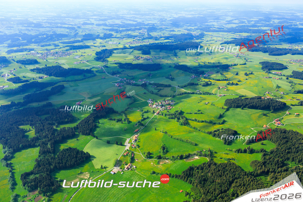 Die Luftaufnahme Hopfen - Stiefenhofen wurde vom UL-Flugzeug (keine Drohne) aus fotografiert.Hohe Druck- Auflösung-die Geschenkidee!