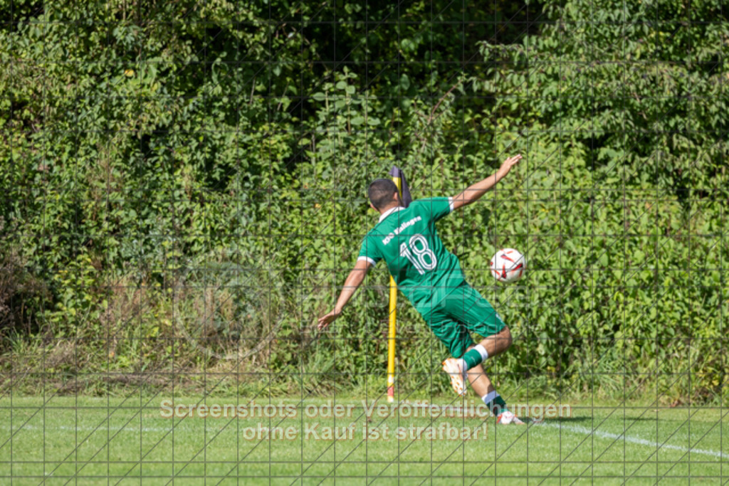 20250831_162421_0276 | #,TSV Ottenbach (gelb) vs. KSG Eislingen (grün), Fussball, Kreisliga A3 - Bezirk Neckar/Fils, 02. Spieltag, Saison 2025/2026, Rasensportplatz Nebenplatz, Im Buchs, 73113 Ottenbach, 31.08.2025 - 15:00 Uhr,Foto: PhotoPeet-Sportfotografie/Peter Harich