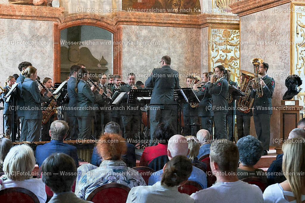 ALS1426_XXXIX-Chopin-Festival_Ausklang_Militaermusikkapelle | (C)FotoLois.com, Alois Spandl, XXXIX. internationales CHOPIN-Festival in der Kartause Gaming, AUSKLANG in der Barockbibliothek mit der Militärmusik Niederösterreich unter der Leitung von Militärkapellmeister Oberst Adolf Obendrauf, So 6. August 2023.