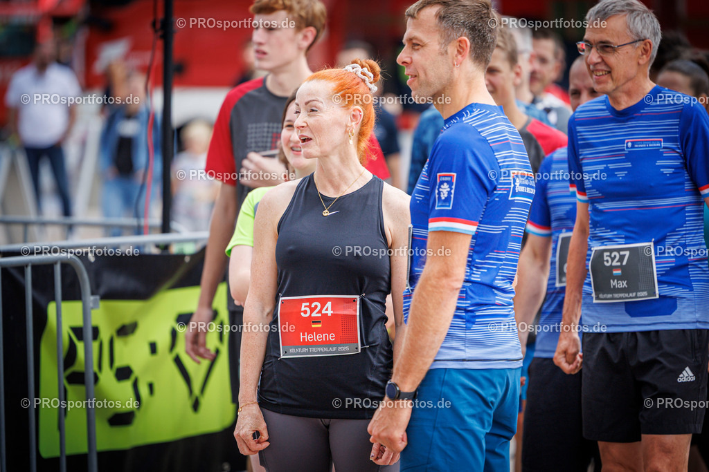 KölnTurm Treppenlauf; Köln, 03.08.2025 | Impressionen vom KölnTurm Treppenlauf am 03.08.2025 in Köln (Nordrhein-Westfalen). 