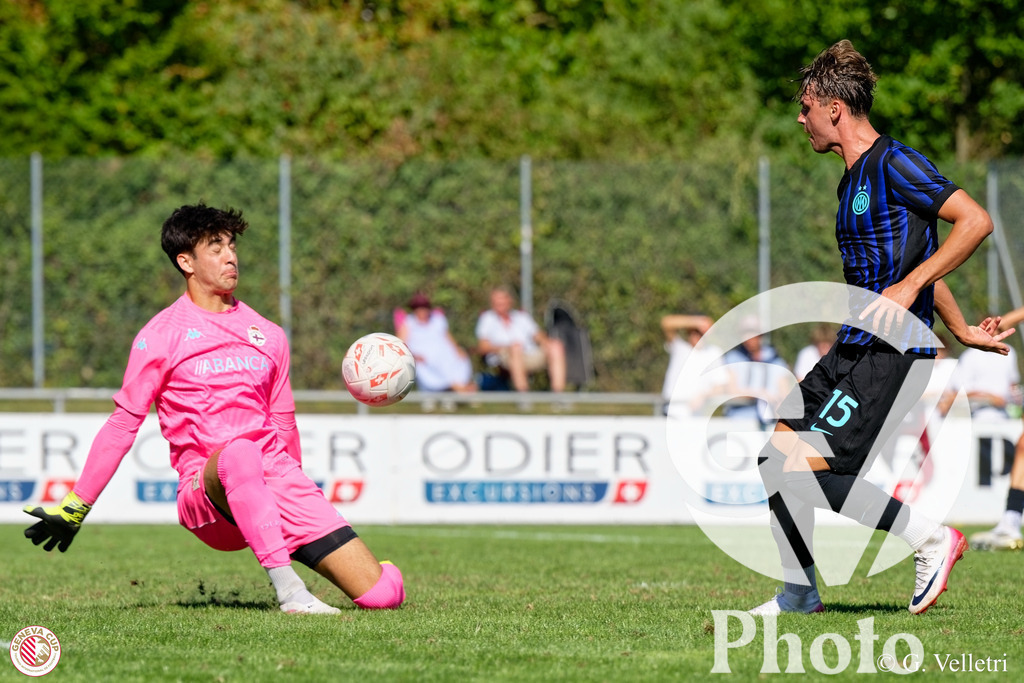 GenevaCup 3-4 - RC Deportivo v FC Inter Milan | during the GenevaCup 3-4 match between RC Deportivo and FC Inter Milan at Stade des Arberes in Meyrin, Switzerland