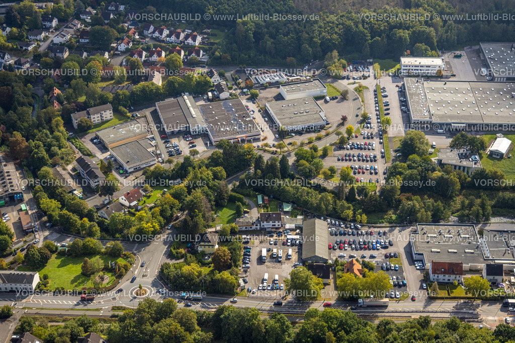 Menden220901433 | Luftbild, Gewerbegebiet Am Vogelsang, Menden, Ruhrgebiet, Nordrhein-Westfalen, Deutschland