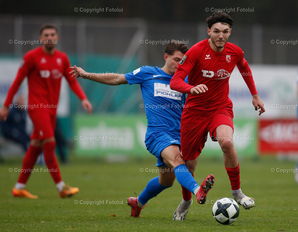 A_LUI_08112025_19 | SPORT FUSSBALL LT1 OOE LIGA ASKOE OEDT 1B-UNION ST.MARTIN/MUEHLKREIS 08.11.2025 IM BILD: FINN RUDEL (OEDT1B) UND BENITO HEMMELMAYR (ST.MARTIN)FOTO:FOTLUI