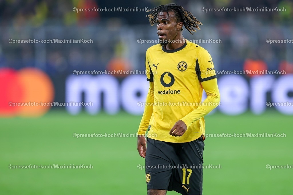 UCL01102501175 | 01.10.2025, Fußball, UEFA Champions League, Borussia Dortmund - Athletic Club Bilbao, BVB Stadion, 2. Spieltag, Saison 2025 2026: Carney Chukwuemeka (BVB #17)   Regulations prohibit any use of photographs as image sequences and or quasi-video.