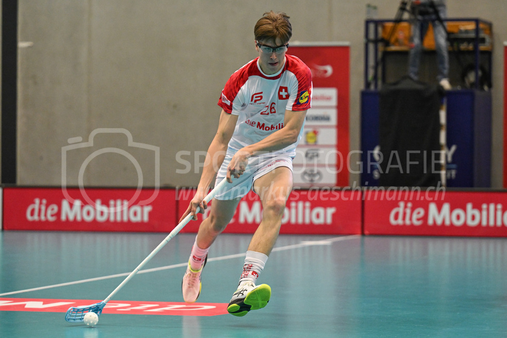 Switzerland B U19 vs Switzerland U19 - 4. February 2024 | Switzerland B U19 vs Switzerland U19
U19 Men International Matches in Switzerland
GoEasy Arena, Siggenthal Station
Switzerland forward #26 Vinz Burren.
Credit: Markus Aeschimann | <a href="https://www.markus-aeschimann.ch">Sportfotografie Markus Aeschimann</a> | <a href="https://www.instagram.com/sportfotografie.aeschimann">@sportfotografie.aeschimann</a> - Realisiert mit Pictrs.com