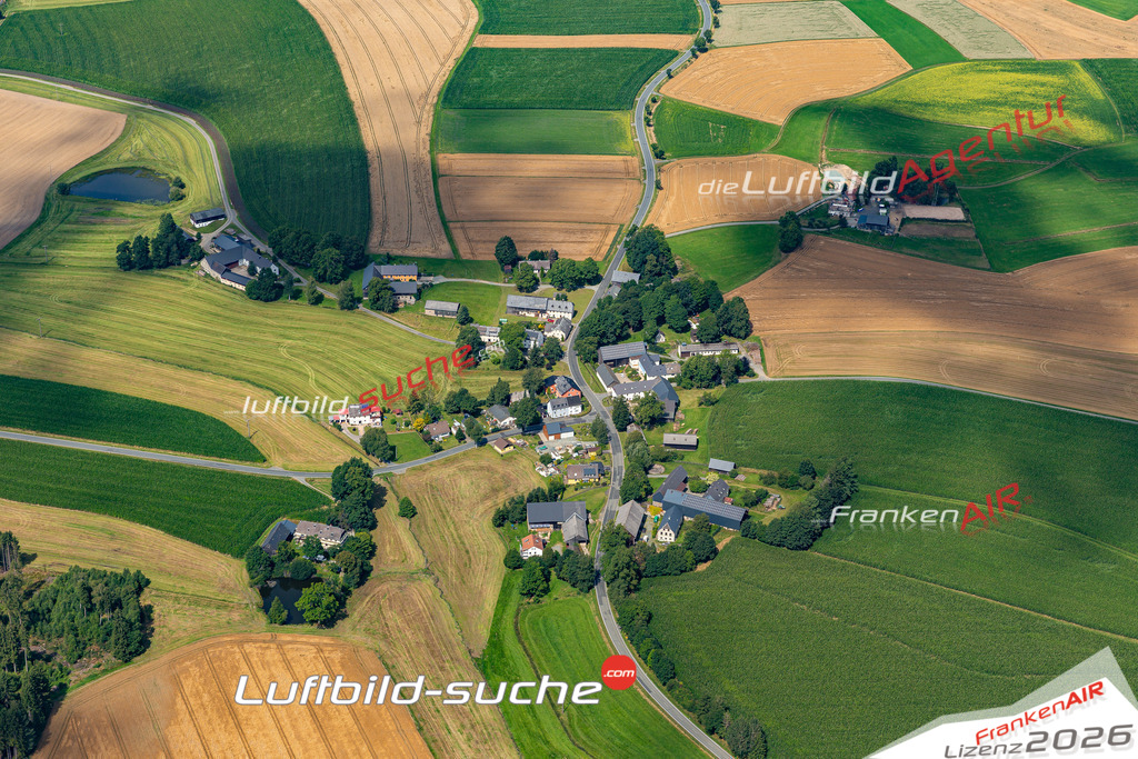 Aktuelles Luftbild von Ottengrün Helmbrechts Kauf mit Lizenz / Bildrechten möglich- Die Luftaufnahme wurde 2021 mittels UL-Flugzeug erstellt ( keine Drohne ) - hochauflösende Kamera-Systeme von  Canon -Beste Qualität - Für grossformatige Ausdrucke geeignet. Die Geschenkidee !