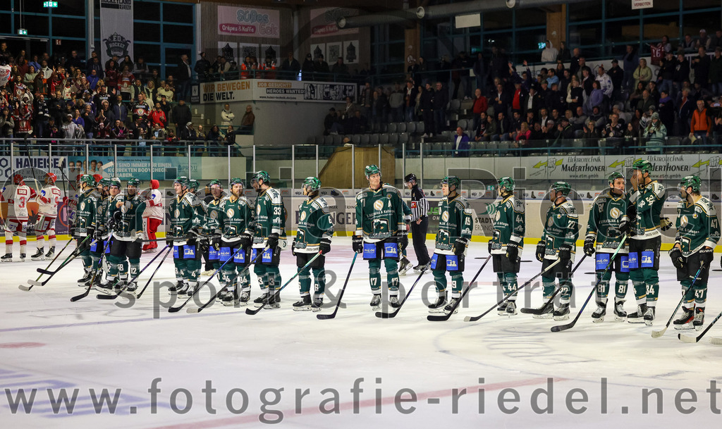 2025-09-12_193_TSV_Erding_gegen_EV_Landshut | Erding, Deutschland, 12.09.2025:Eishockey, Oberliga Süd 2025 / 2026, Testspiel, TSV Erding gegen EV Landshut, Endergebnis: 4:6Foto: Christian Riedel / fotografie-riedel.net