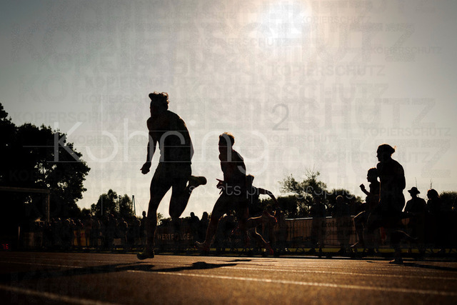 PUMA Fast Arms, Fast Legs; Wetzlar, 10.07.2026 | WETZLAR, GERMANY - JULY 10, 2026 :  Impressions in the sunlight: shadows of 100m sprinters competing during the athletics meeting PUMA Fast Arms, Fast Legs at Stadion Wetzlar on July 10, 2026 in Wetzlar, Germany.